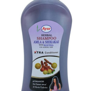 Ayur Herbal Shampoo Amla & Shikakai with Reetha for Normal Hair, 1L